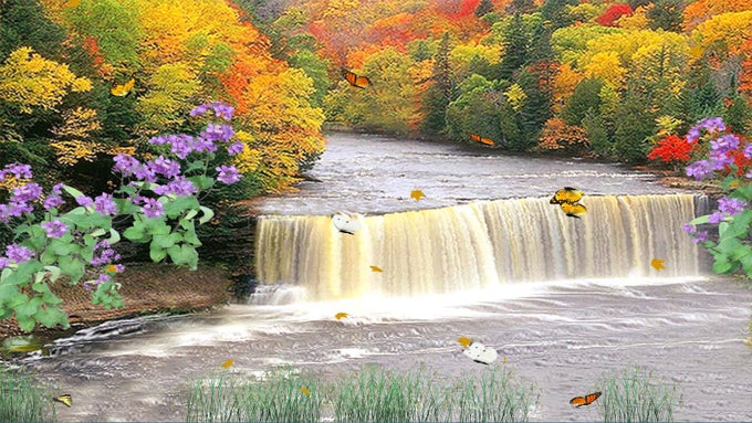 Autumn Waterfall Autumn Waterfall