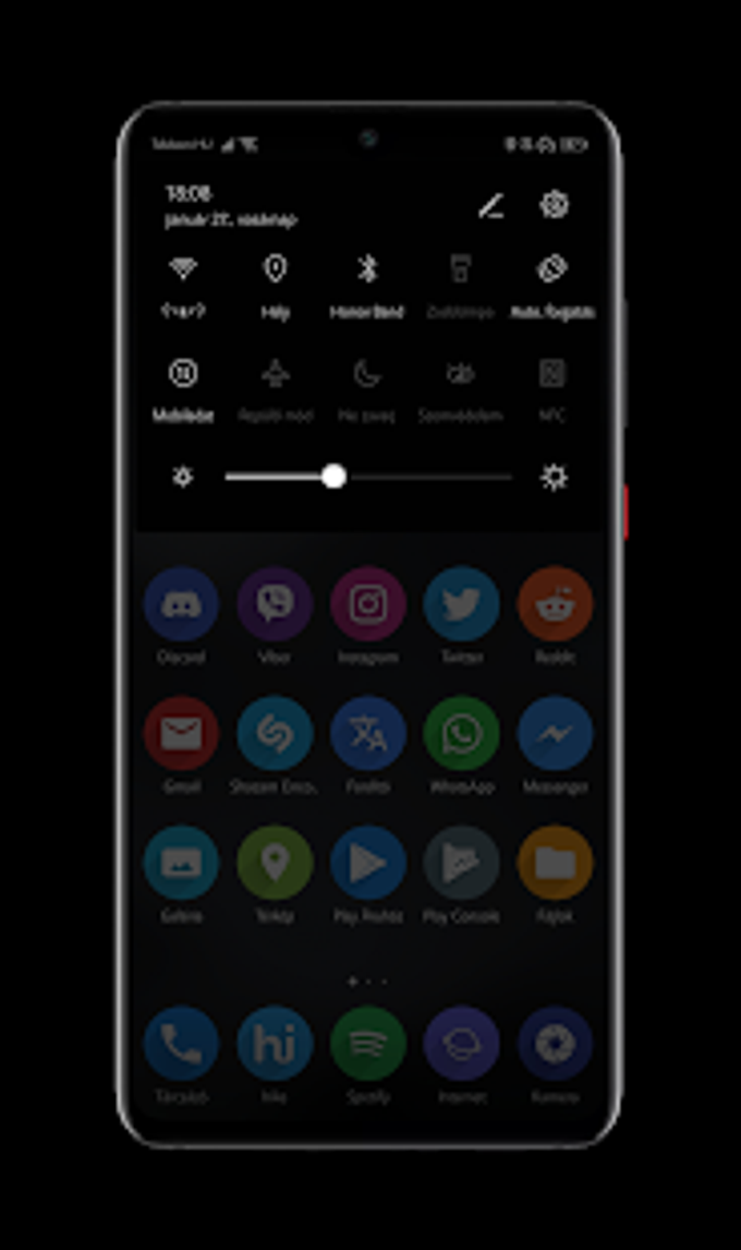 Black EMUI 9 Theme for Huawei  Dark EMUI
