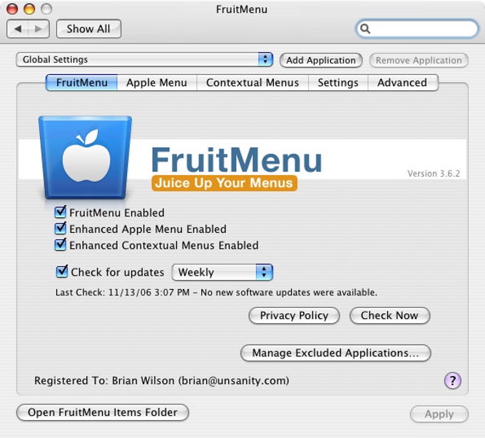 FruitMenu FruitMenu