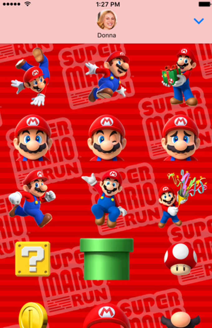SUPER MARIO RUN Stickers SUPER MARIO RUN Stickers