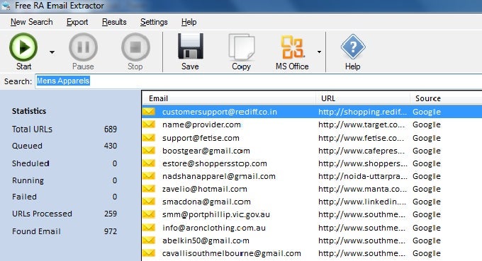 RA Email Extractor RA Email Extractor