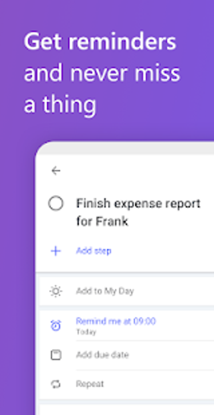 Microsoft To-Do: List Task  Reminder