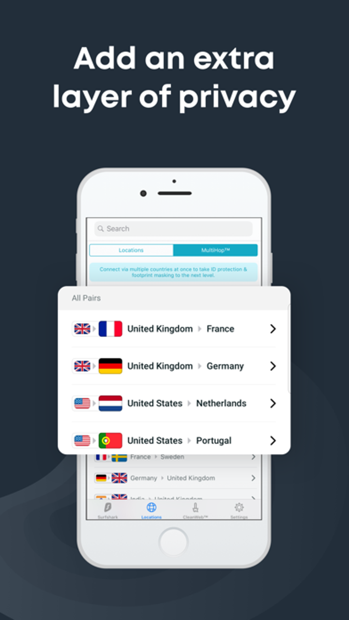 Secure Mobile VPN: Surfshark