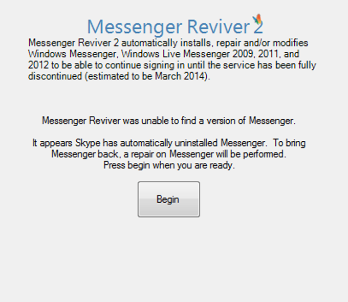 Messenger Reviver Messenger Reviver