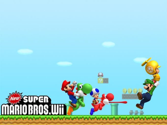 New Super Mario Bros. Wii Papel de parede
