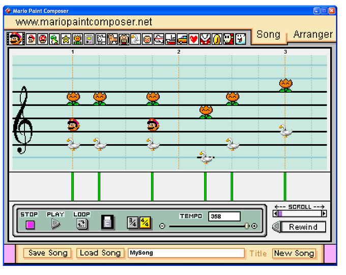 Mario Paint Composer Mario Paint Composer
