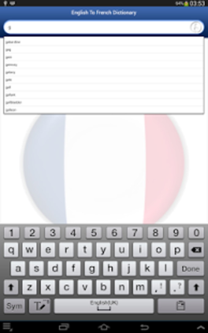 English French Dictionary English French Dictionary
