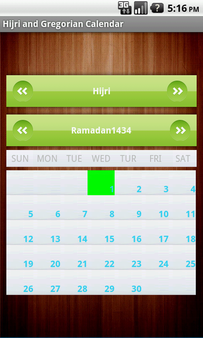 Hijri Calendar Widget For Android Download