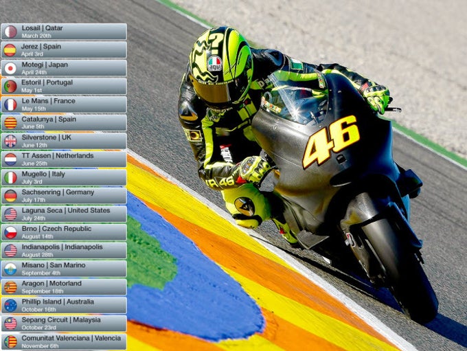 MotoGP 2011 Calendar Wallpaper MotoGP 2011 Calendar Wallpaper