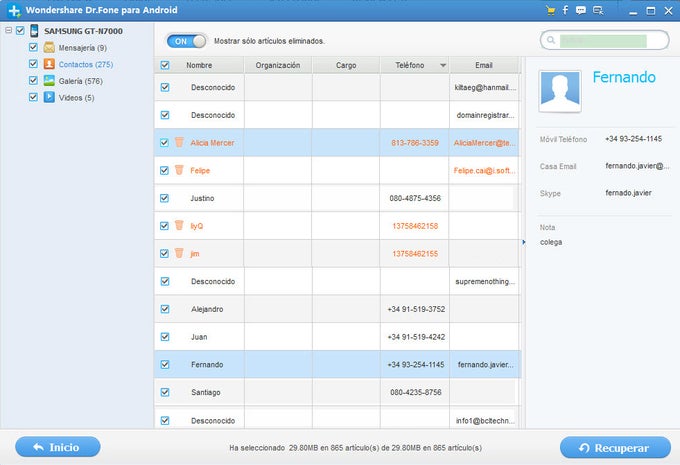 Wondershare Dr. Fone para Android Wondershare Dr. Fone para Android