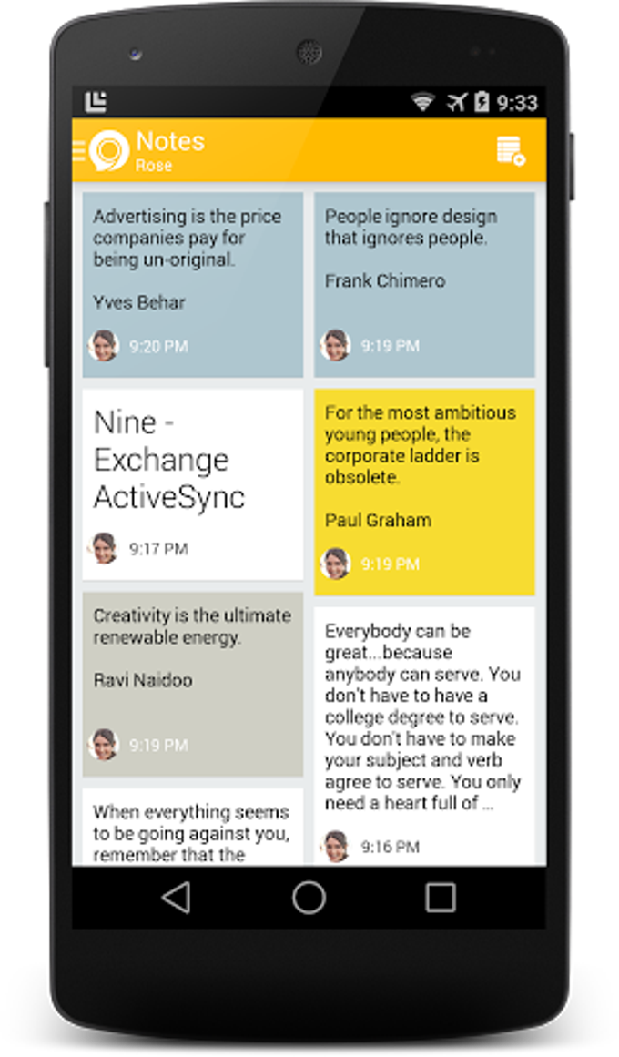 Nine - Exchange ActiveSync Nine - Exchange ActiveSync