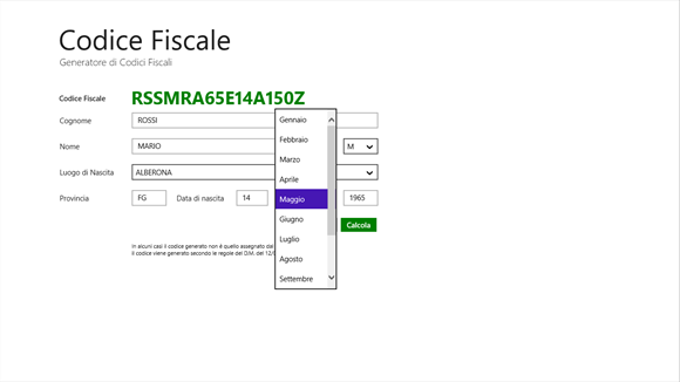 Codice Fiscale App Codice Fiscale App
