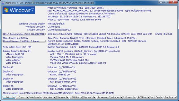 download the new SIV 5.71 (System Information Viewer)
