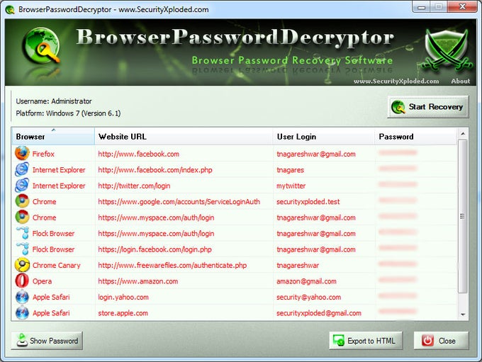BrowserPasswordDecryptor BrowserPasswordDecryptor