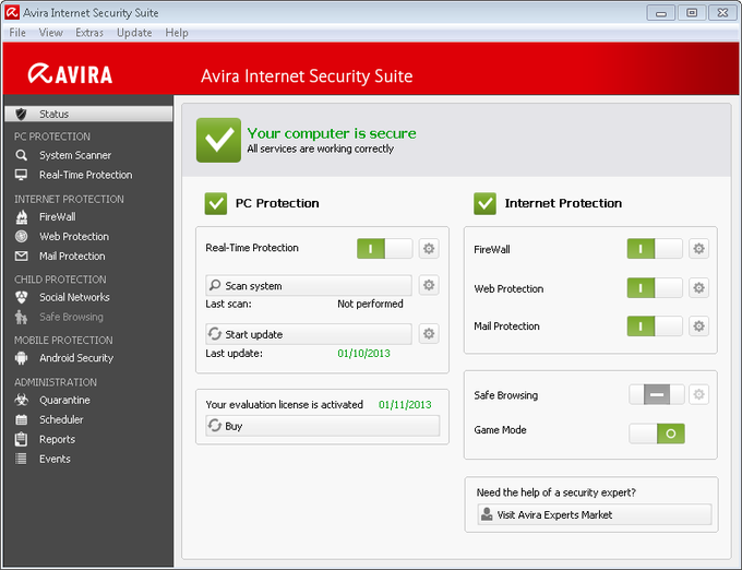 Avira Internet Security Suite Avira Internet Security Suite