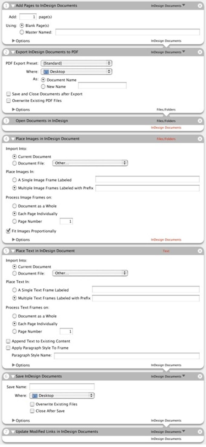 Adobe InDesign Action Pack Adobe InDesign Action Pack