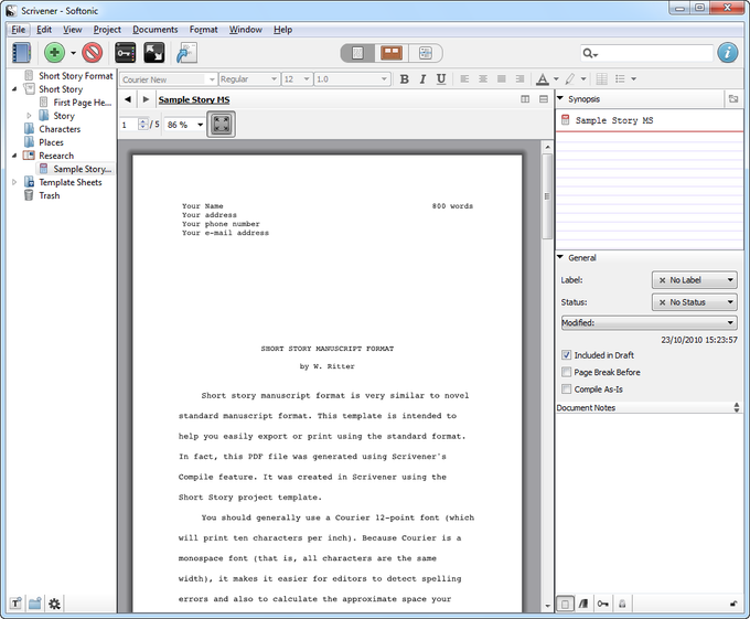 Scrivener Scrivener