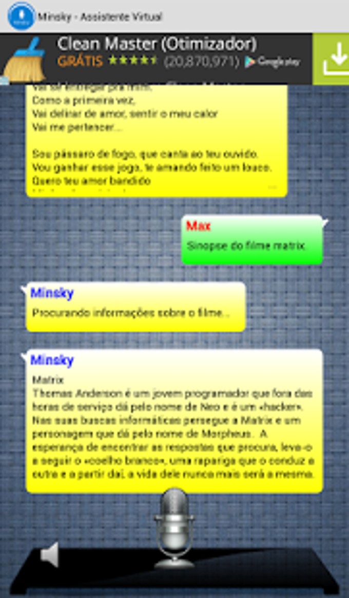 Minsky - Assistente Virtual Minsky - Assistente Virtual
