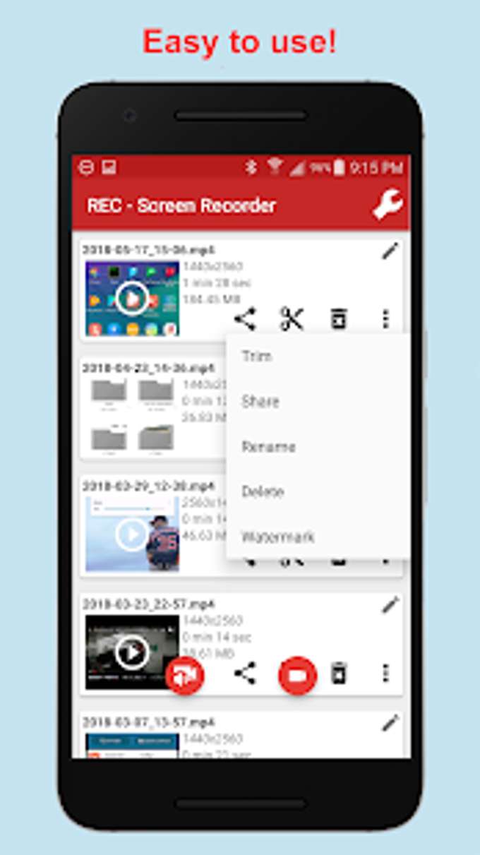 REC - Screen Recorder. UHD FHD HD onoff audio REC - Screen Recorder. UHD FHD HD onoff audio