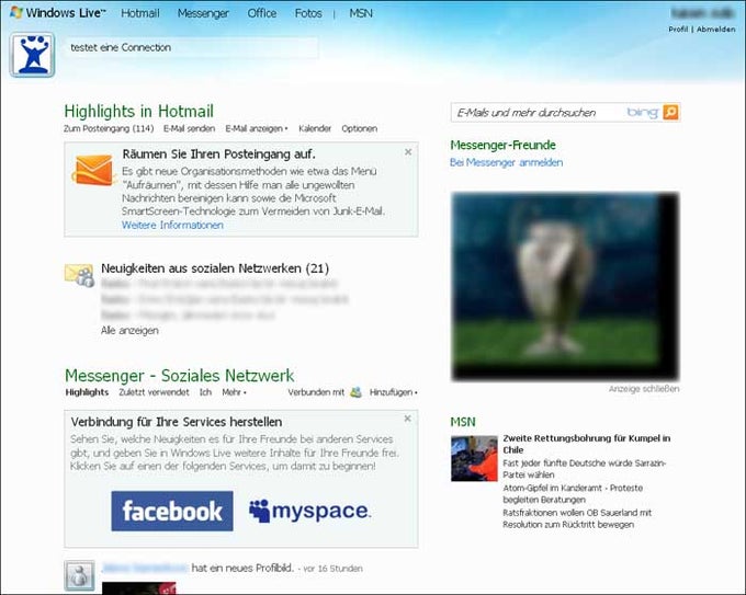 Windows Live Hotmail Windows Live Hotmail