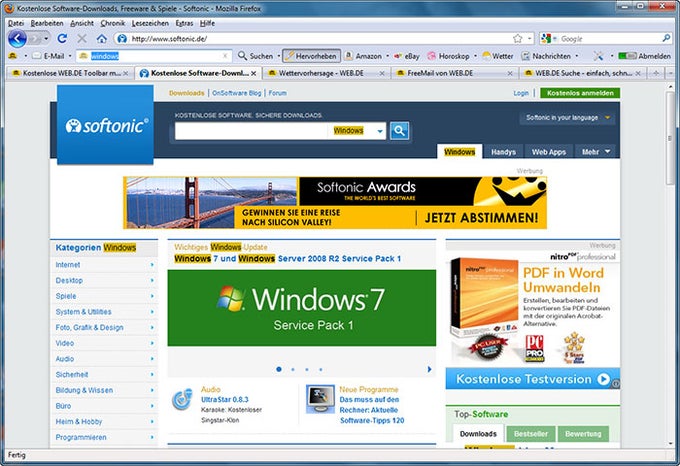 WEB.DE-Toolbar WEB.DE-Toolbar