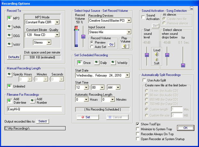 Easy Hi-Q Recorder Easy Hi-Q Recorder