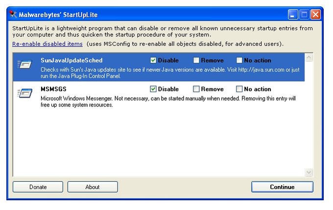 StartUpLite