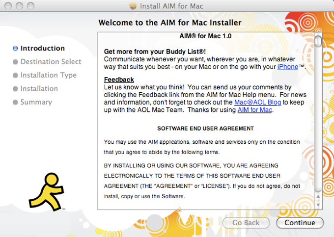 Descargar AOL Instant Messenger (AIM) gratis para Mac 