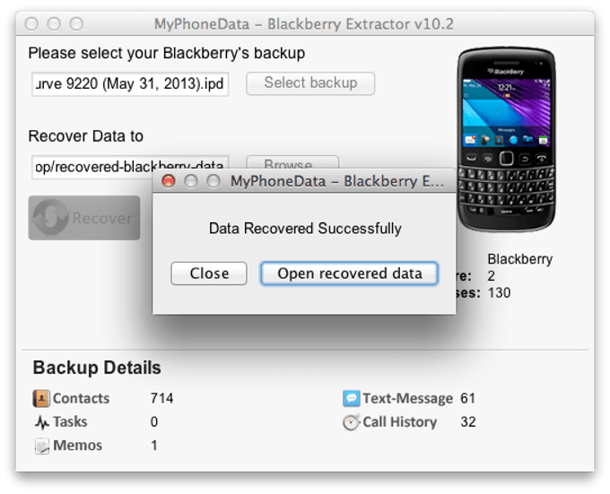Blackberry Extractor (Mac) Blackberry Extractor (Mac)
