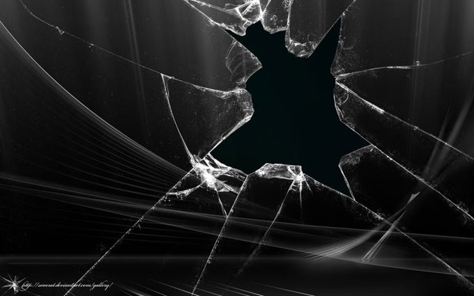 Broken Aero Vista Black Wallpaper