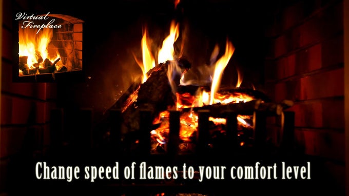 virtual fireplace screensaver free