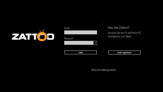 Zattoo Live TV für Windows 10 Zattoo Live TV für Windows 10