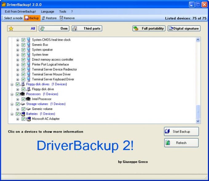 DriverBackup! DriverBackup!