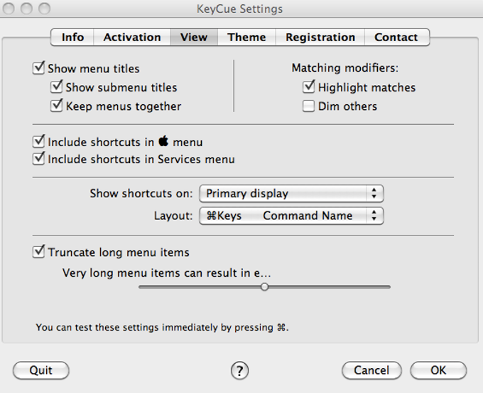 KeyCue KeyCue