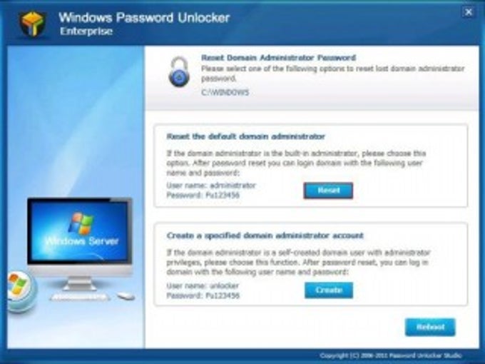 Windows Password Unlocker Standard Windows Password Unlocker Standard