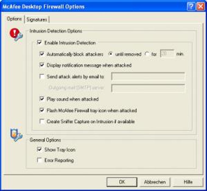 McAfee Desktop Firewall