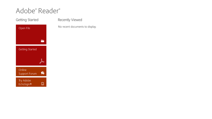 Adobe Reader Touch para Windows 10 Adobe Reader Touch para Windows 10