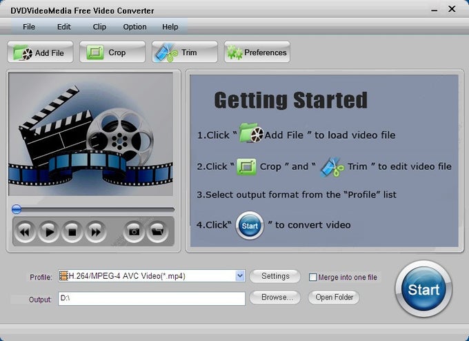 DVDVideoMedia Free Video Converter DVDVideoMedia Free Video Converter