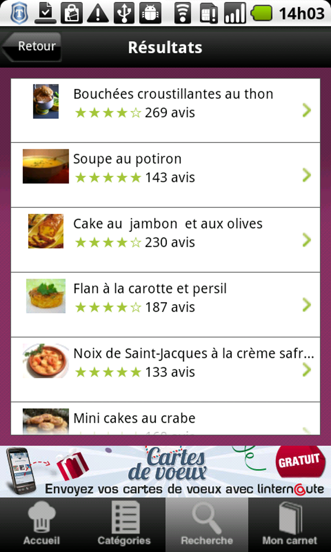 Cuisine : 25 000 recettes