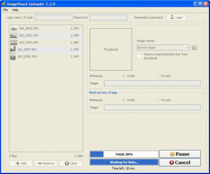 ImageShack Uploader ImageShack Uploader