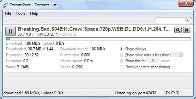 Torrent2exe Torrent2exe