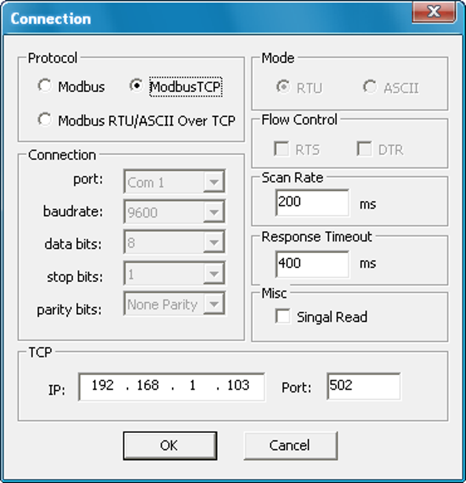 tcp tool 7 windows test Master  Download  Modbus