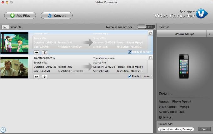 Tenorshare Video Converter for Mac