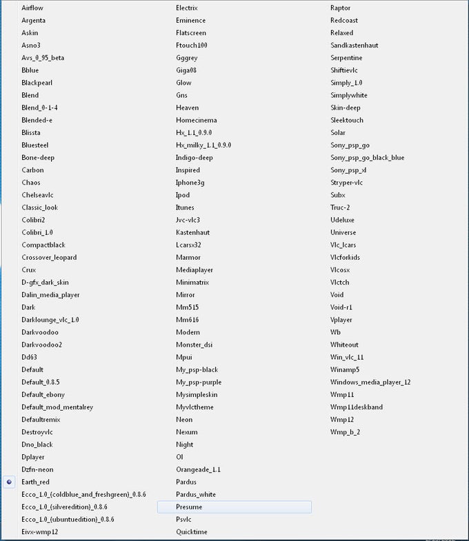 VLC media player Skins Pack VLC media player Skins Pack