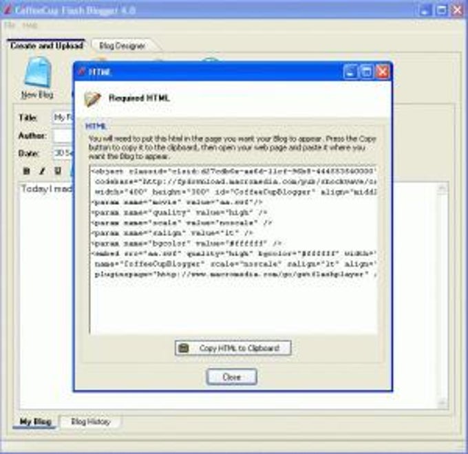 CoffeeCup Flash Blogger CoffeeCup Flash Blogger