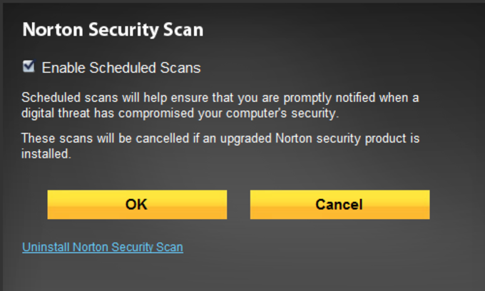norton security scan removal
