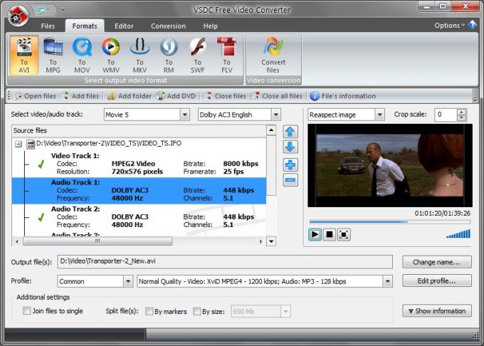 vsdc free video editor save as mp4