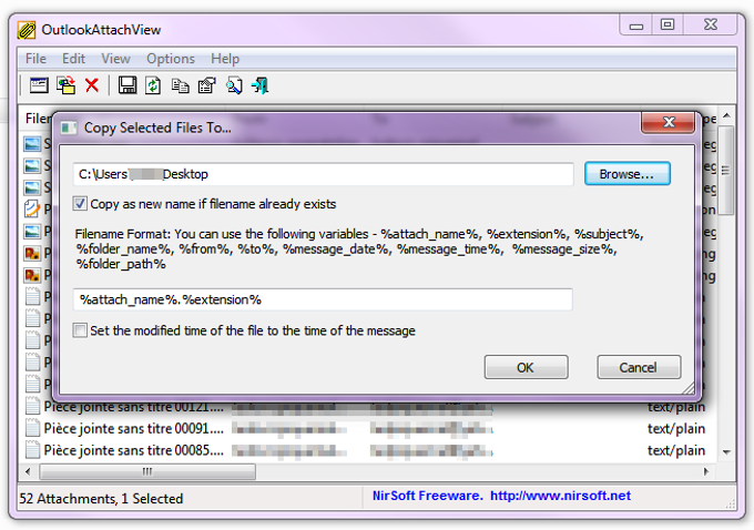 OutlookAttachView OutlookAttachView