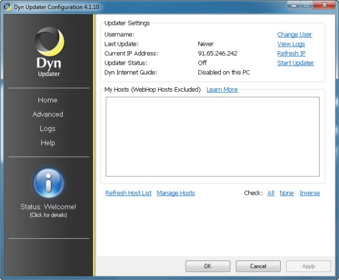 dyn updater problem not working mac