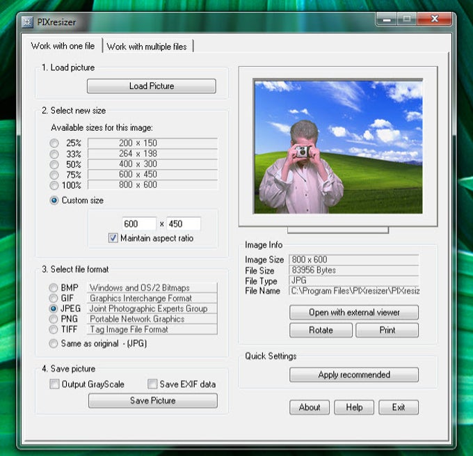 Photo Resizer Software Free For Windows 7